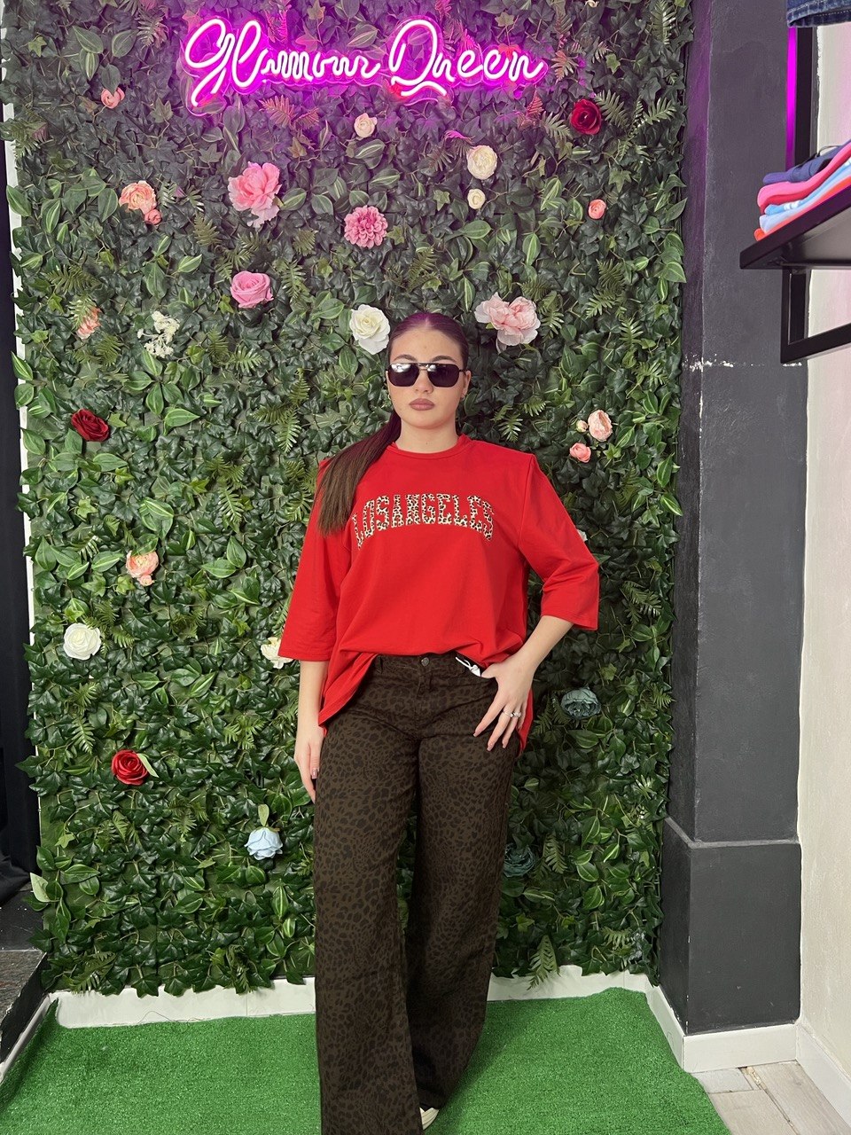 JEANS LEOPARDATO